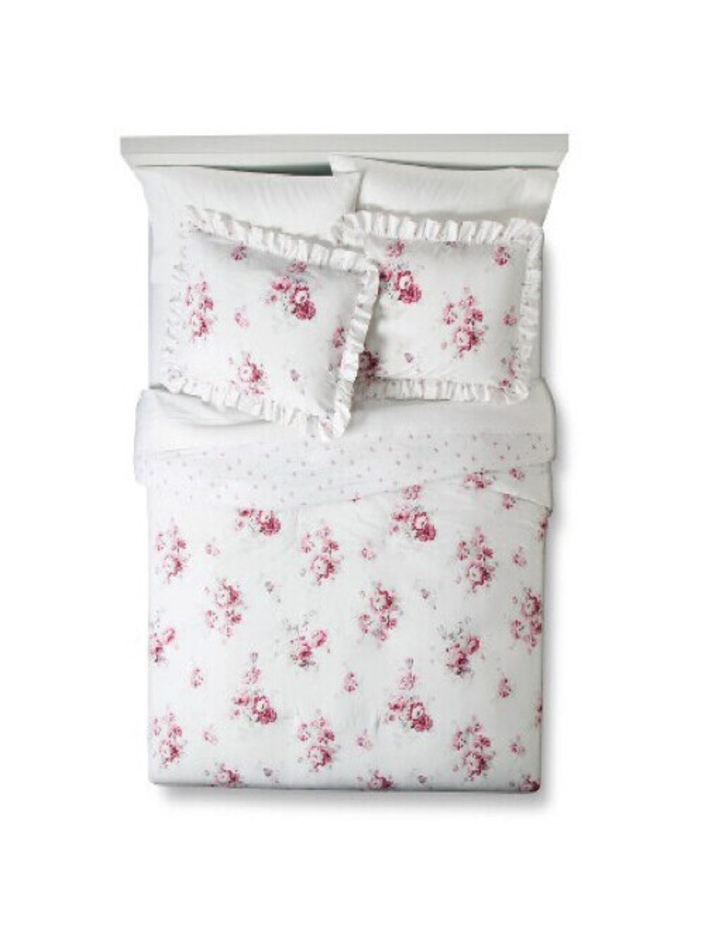 NEW Simply Shabby Chic Rachel Aswell Pink Sunbleached Floral Comforter (Twin)